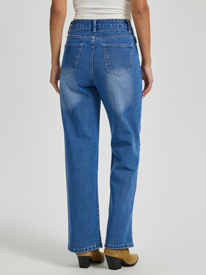 Straight Leg Jeans 113829