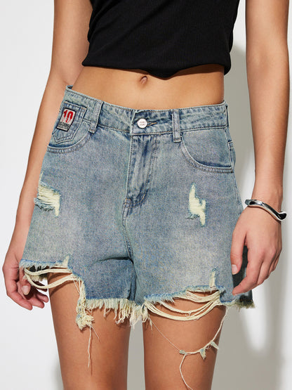 Denim Wide leg Shorts 1279412