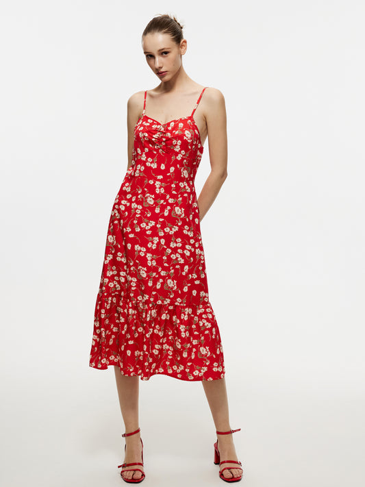 Ruffle A-Line Dress 105961
