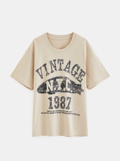 Printed Pullover T-Shirt 1278232