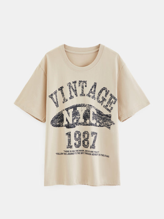 Printed Pullover T-Shirt 1278232