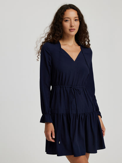 Ruffle A-Line Dress 110461