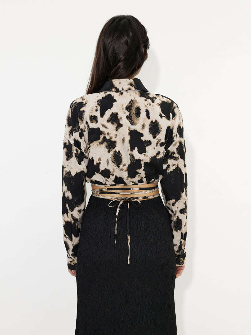 Knotted Placket Blouse 1240282