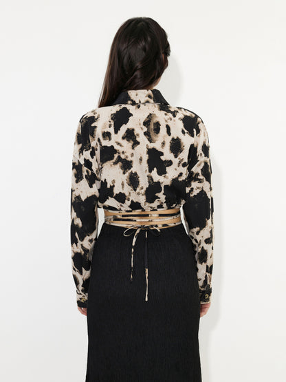 Knotted Placket Blouse 1240282