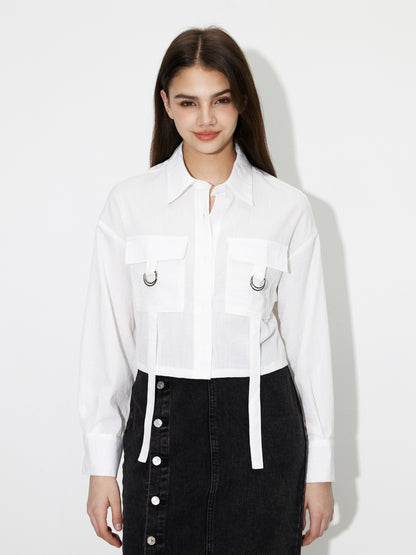 Pocket Placket Blouse 119150