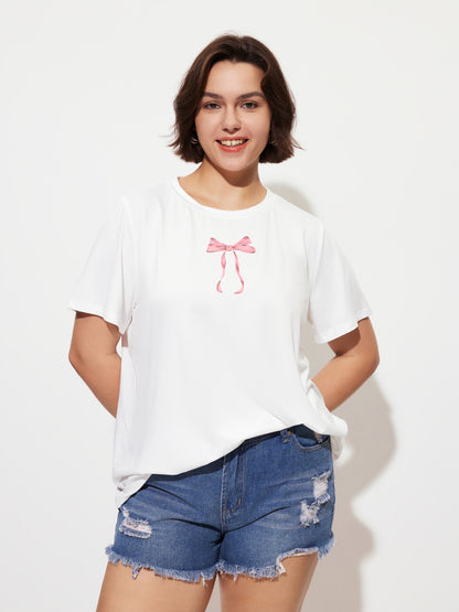 Plus Size Printed Pullover T-Shirt 1288952