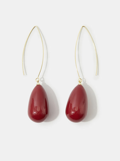 FOR MOM Water Drop Artificial Pearl Earrings 1231581