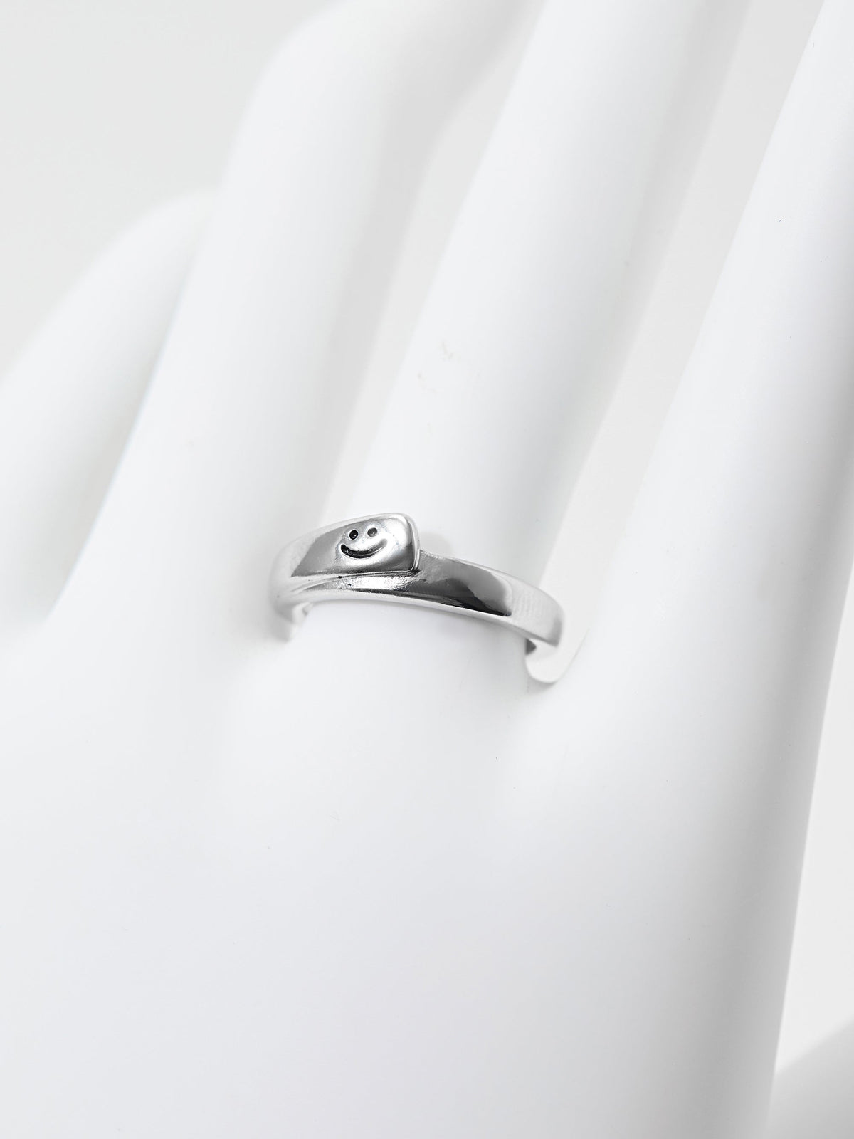 Smiley Face Design Adjustable Ring 121095