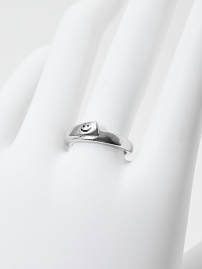 Smiley Face Design Adjustable Ring 121095