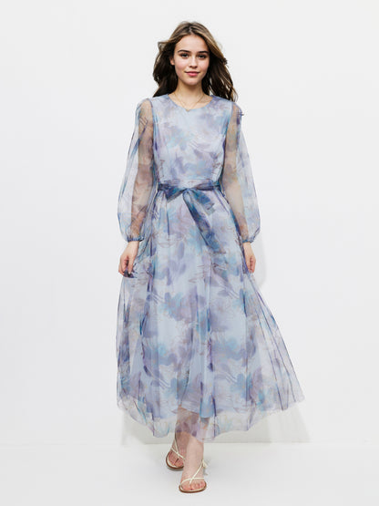 Patchwork A-Line Dress 1257282