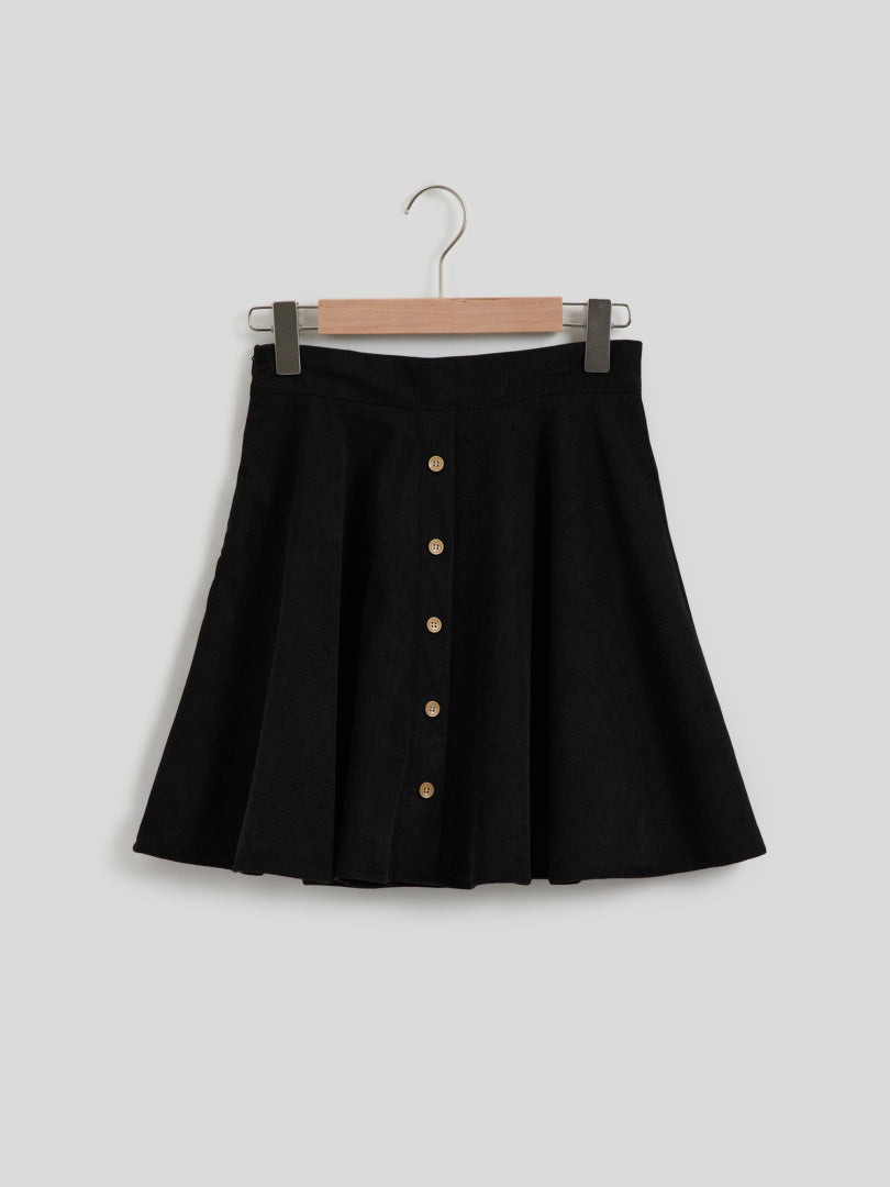 Buttoned A-Line Skirt 113098