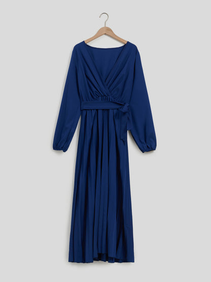 Pleated A-Line Dress 116487