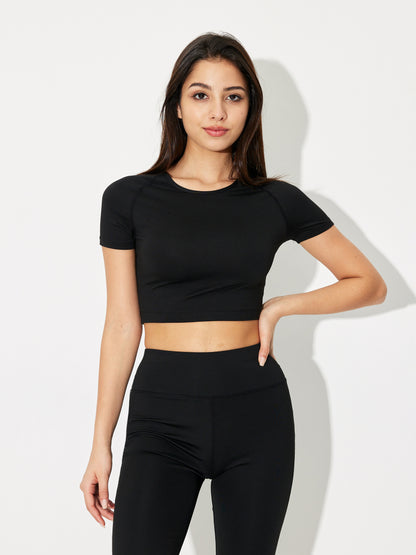 Fitted Crop Sports T-Shirt 118832