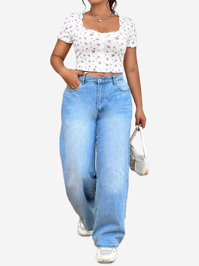 Plus Size Printed Plus Size Tops 1270442