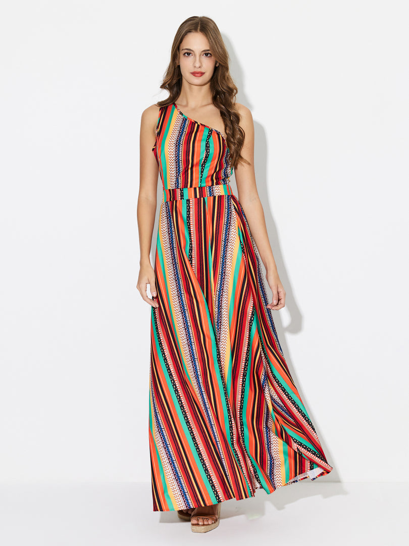 Slit A-Line Dress 119907