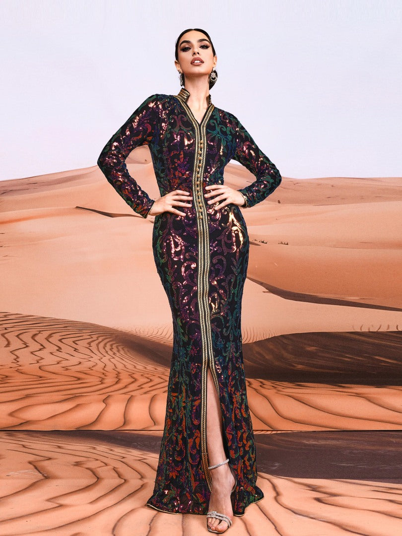 Sequinned Arabian Dresses 1307972