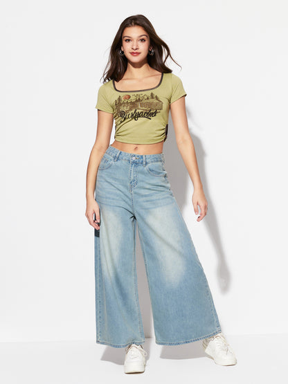 Printed Pullover T-Shirt 1289072