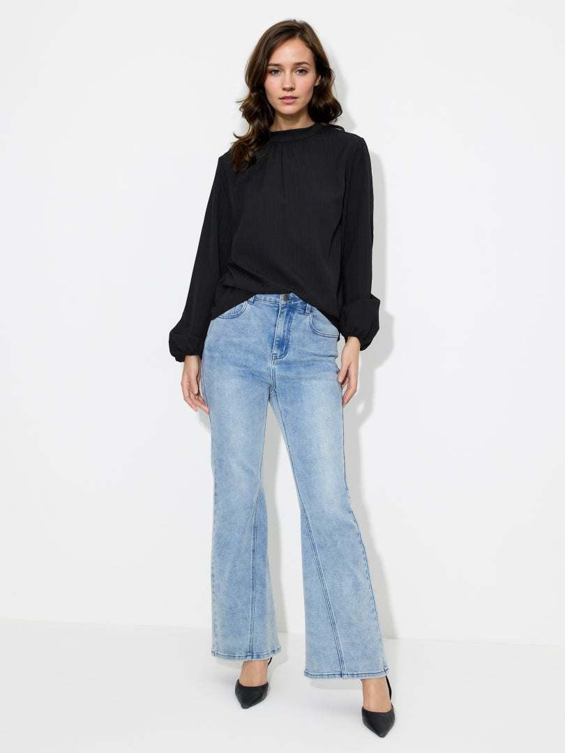 Gathered Pullover Blouse 118514