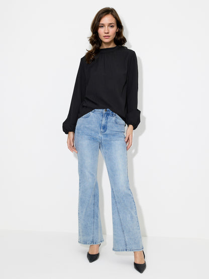 Gathered Pullover Blouse 118514