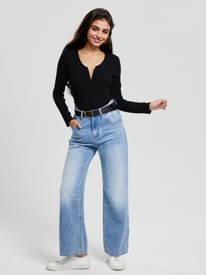 Straight Leg Jeans 116294