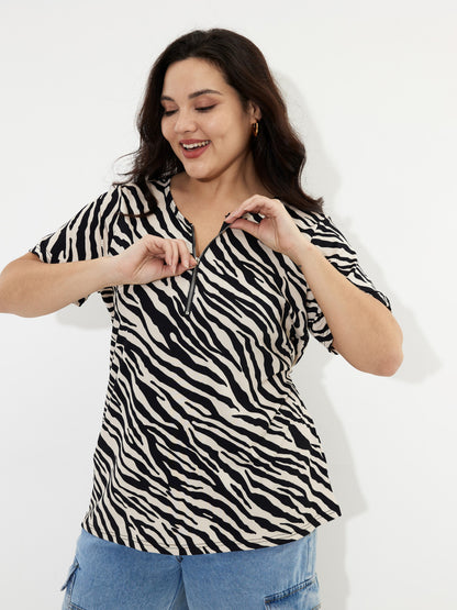 Plus Size Zipper Plus Size Tops 1235332
