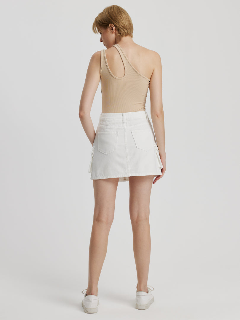 Pocketed A-line Skirt 110872