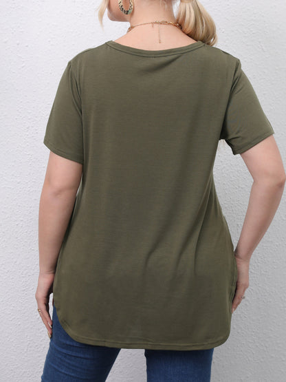 Plus Size    Pullover T-Shirt 1248362