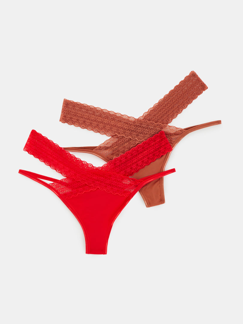 Ruffle Thongs 1248062