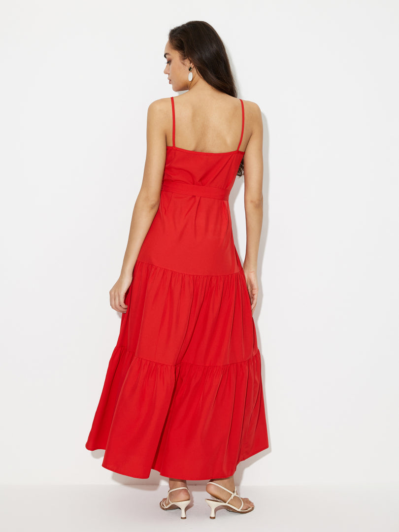 Buttoned A-Line Dress 119352