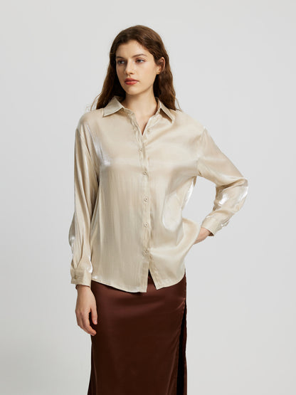 Buttoned Placket Blouse 113369