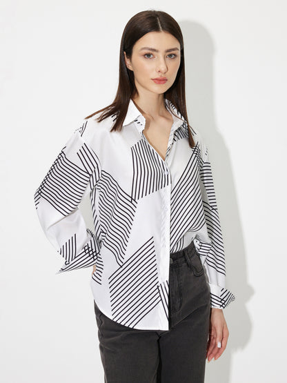 Placket Blouse 119609