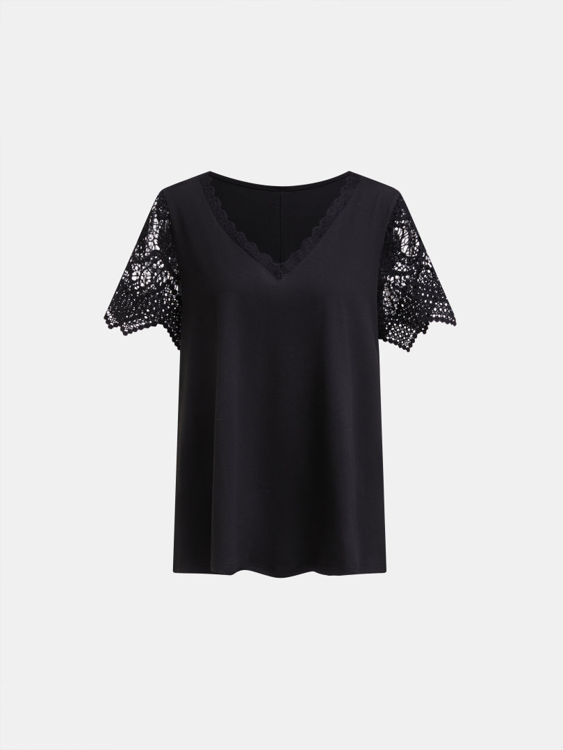 Plus Size Patchwork Plus Size Tops 1247002