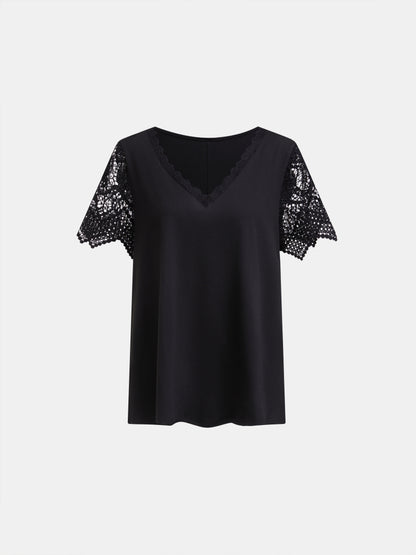 Plus Size Patchwork Plus Size Tops 1247002