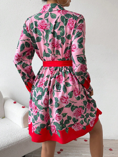 Printed Shirt Dress 1300842