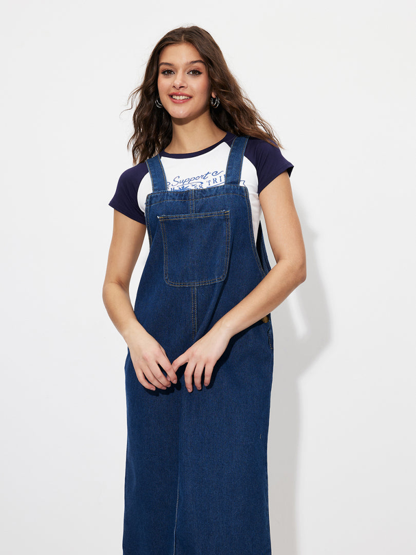 Denim Pinafore Dress 1261212