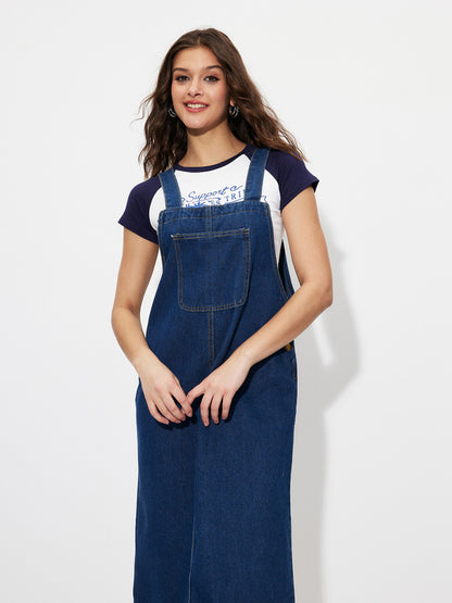 Denim Pinafore Dress 1261212