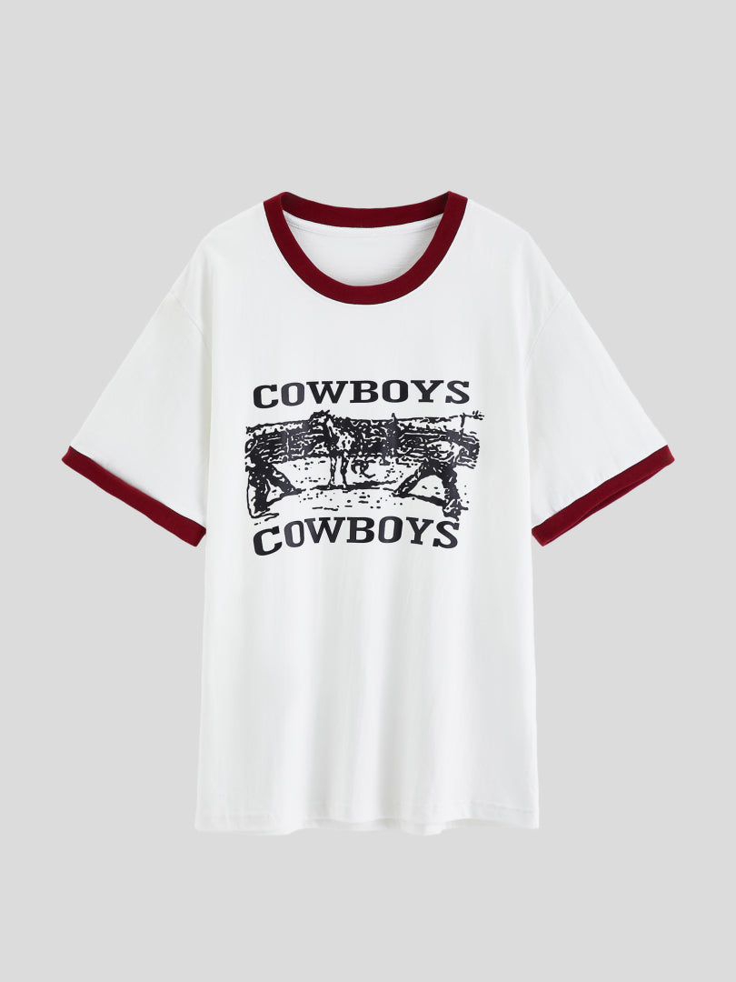 Printed Pullover T-Shirt 1253612