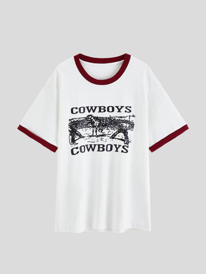Printed Pullover T-Shirt 1253612