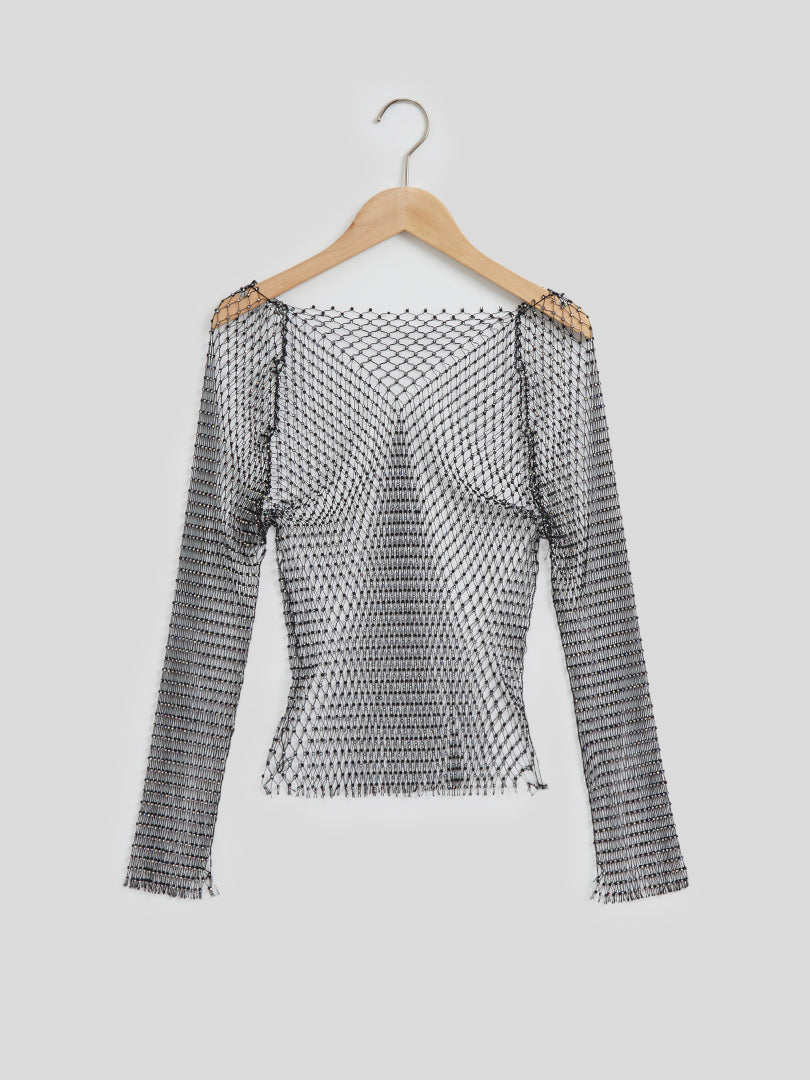 Sheer Pullover T-Shirt 111356