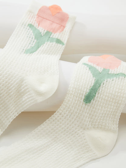 Slouchy Pattern Crew Sock 1253732