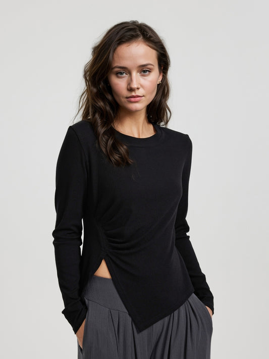 Slit Pullover T-Shirt 115612