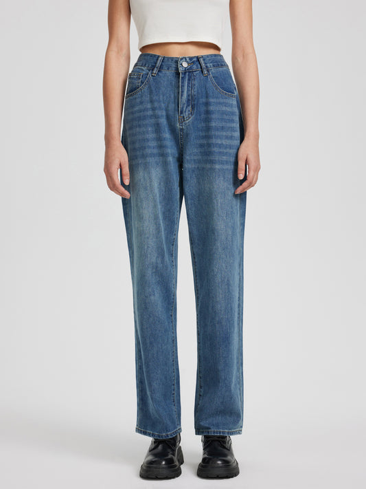 Straight Leg Jeans 113831