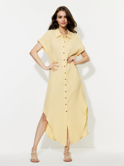 Slit Shirt Dress 1248212