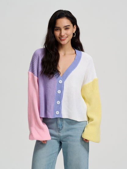 Buttoned Knit Cardigan 115028