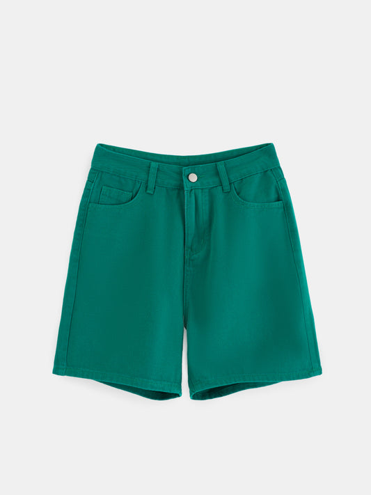 Denim Wide leg Shorts 1260172