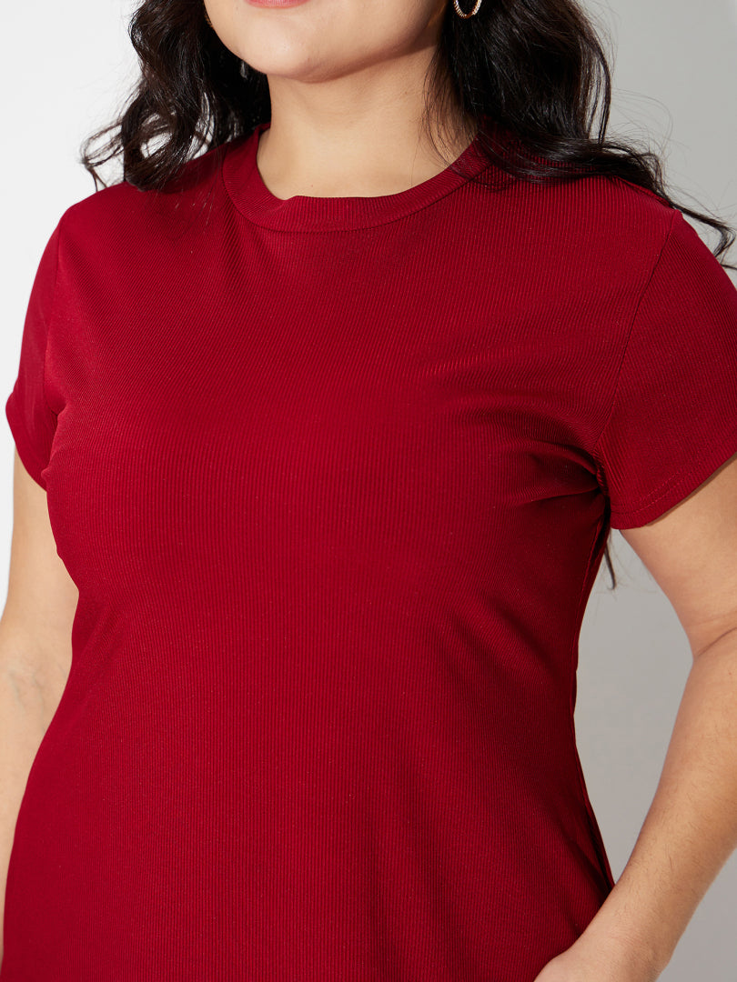 Plus Size T-Shirt Dress 120527