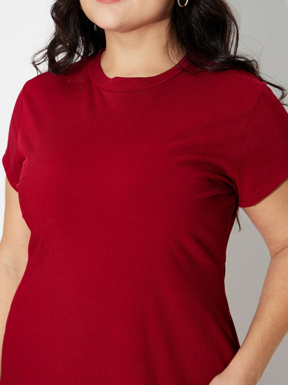 Plus Size T-Shirt Dress 120527