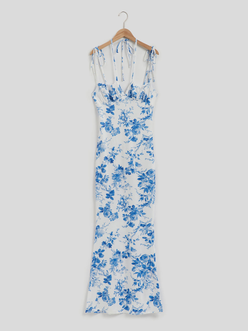 Printed Empire Maxi Dress 117602