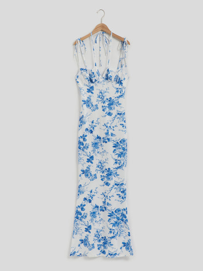 Printed Empire Maxi Dress 117602