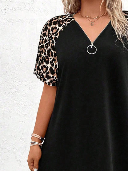 Plus Size Ring T-Shirt Dress 1254262
